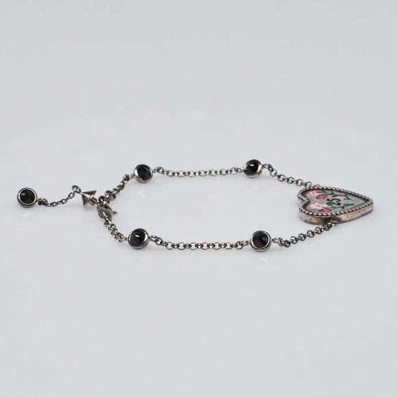 Gucci Silver Metal Bosco & Orso Heart Bracelet - Picture 3 of 9